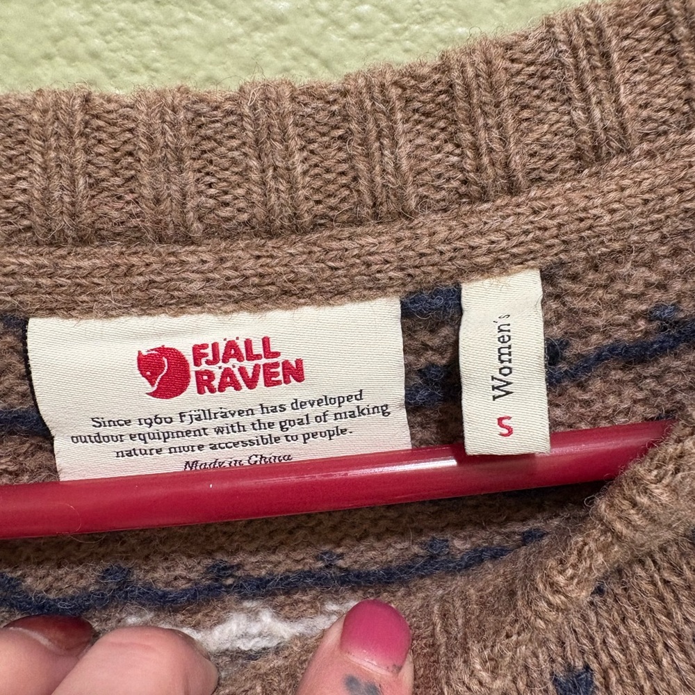 Fjallraven Ovik Knit Sweater in Navy - Picture 3 of 3